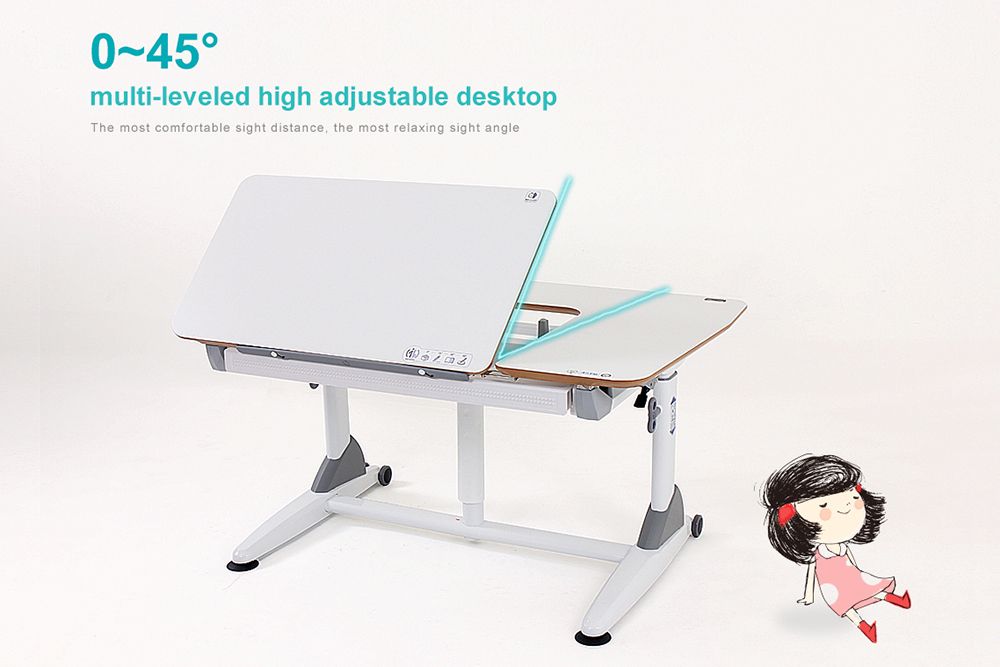 ergonomic desk, height adjustable desk, ergonomic furniture, tilt desktop, work from home, standing desk